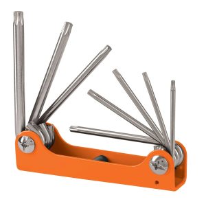 JUEGO DE 8 LLAVES TORX TIPO NAVAJA TRUPER