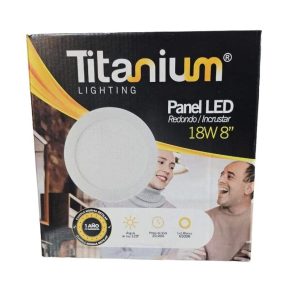 PANEL LED REDONDO INCRUSTAR 18 W 8"