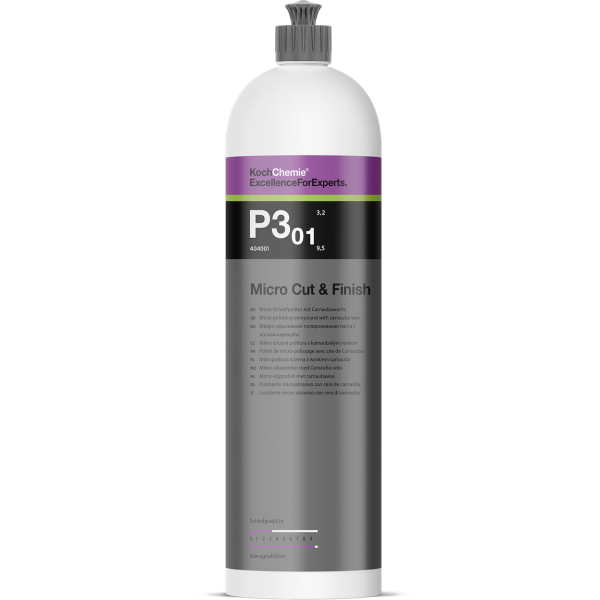 MICRO CUT & FINISH P3.01 CERA DE CORTE Y ACABADO CARNAUBA1 LITRO KOCH CHEMIE